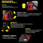 Chaqueta Moto Radikal Concept Negra Impermeable Proteccion - Imagen 8