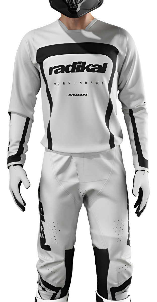 D_702662-MLA94642505451_102025-F.jpg Traje completo Radikal Solid Grey - Motocross / Atv / Mx - Imagen 1